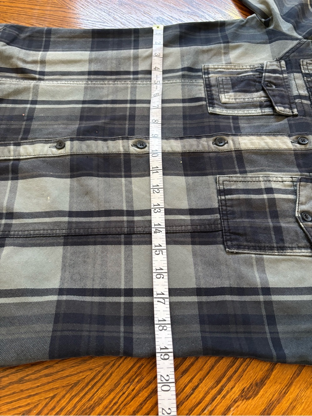 H&M DIVIDED Olive Plaid Western Utility Streetwear 100% Cotton Button-down Shirt - Picture 14 of 16